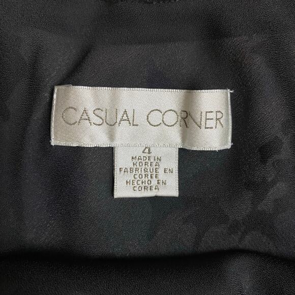 Vintage Y2K 2000s Floral Midi Skirt Blue and Purple Casual Corner Small - Picture 4 of 4